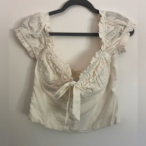 PRINCESS POLLY ELOUISE CROP TOP WHITE